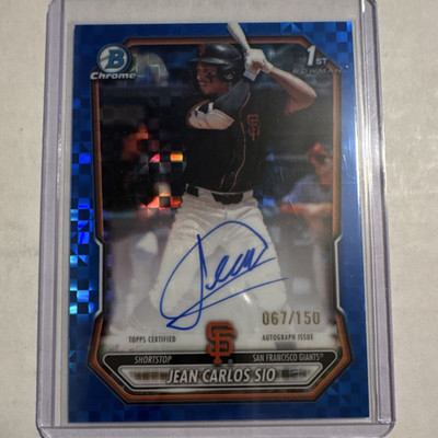 Topps 2026 Bowman Chrome 1st Bowman Jean Carlos Sio Auto CPA-JSI /150