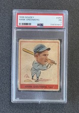 1938 Goudey - #253 Hank Greenberg - PSA 1