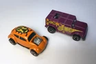 Vintage Hot Wheels Redlines Set: Orange Custom VW and Plum Funny Money - Rare!