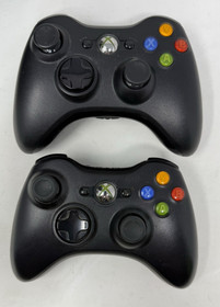 Xbox 360 S Console Lot Black 2 Wireless Controllers 20 Games Cables Power Supply