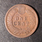 1897 Indian Head Cent - 1 in throat. VG. — photo 2