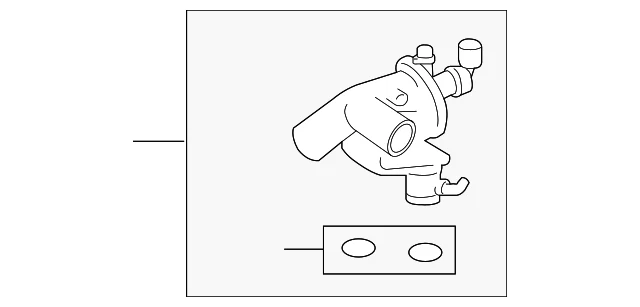 Genuine Land-Rover Engine Coolant Outlet Flange LR109402