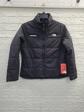 New The North Face Chest Logo Everyday Insulated Black Jacket Size Large