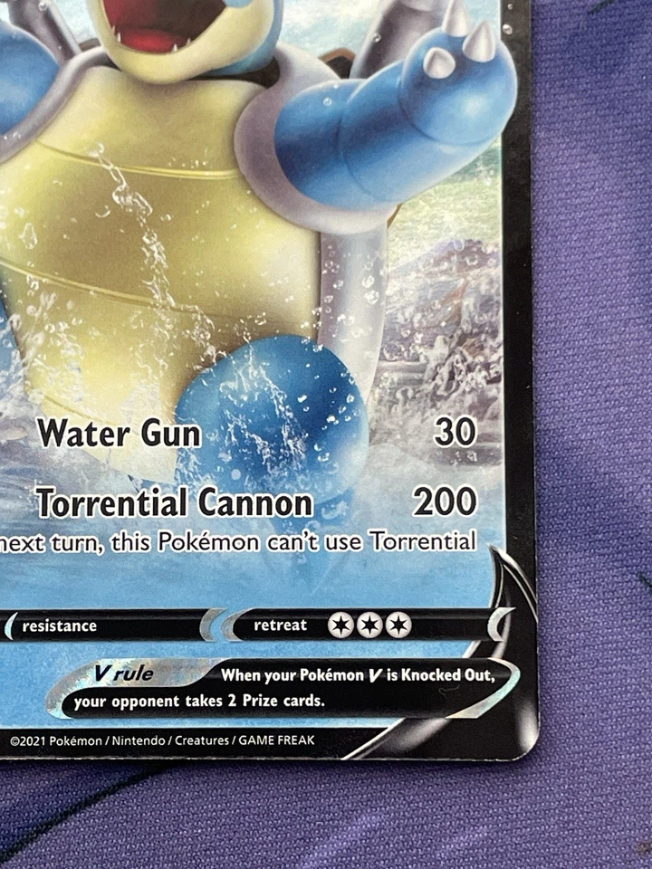 Blastoise V SWSH101 Black Star Promo Pokémon Sword & Shield Ultra Rare NM/M Card - Image 4 of 4