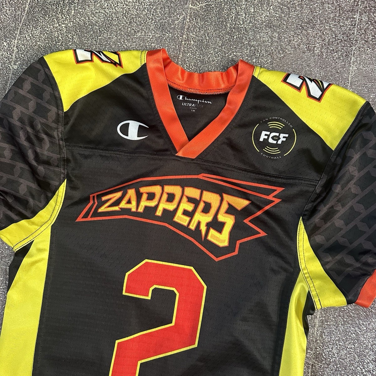 Boy's Champion FCF Zappers Johnny Manziel Home Pro Cut Black