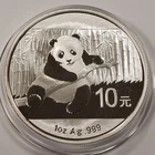 NEW  1 OZ SILVER ROUND .2014 CHINA PANDA .BRILLIANT COIN..IN CAPSULE STUNNING