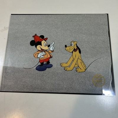 Disney Limited Edition Serigraph Mickey & Pluto The Pointer No Frame