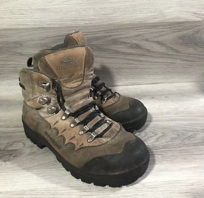 Montrail Hiking Camping Outdoor Brown Womens Boots Size 8 Vibram Backpacking