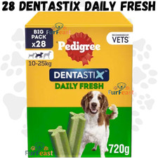 Image of 28 DENTASTIX DAILY FRESH MEDIUM Dog Dental Treats 28-Pack | Oral Care Chews