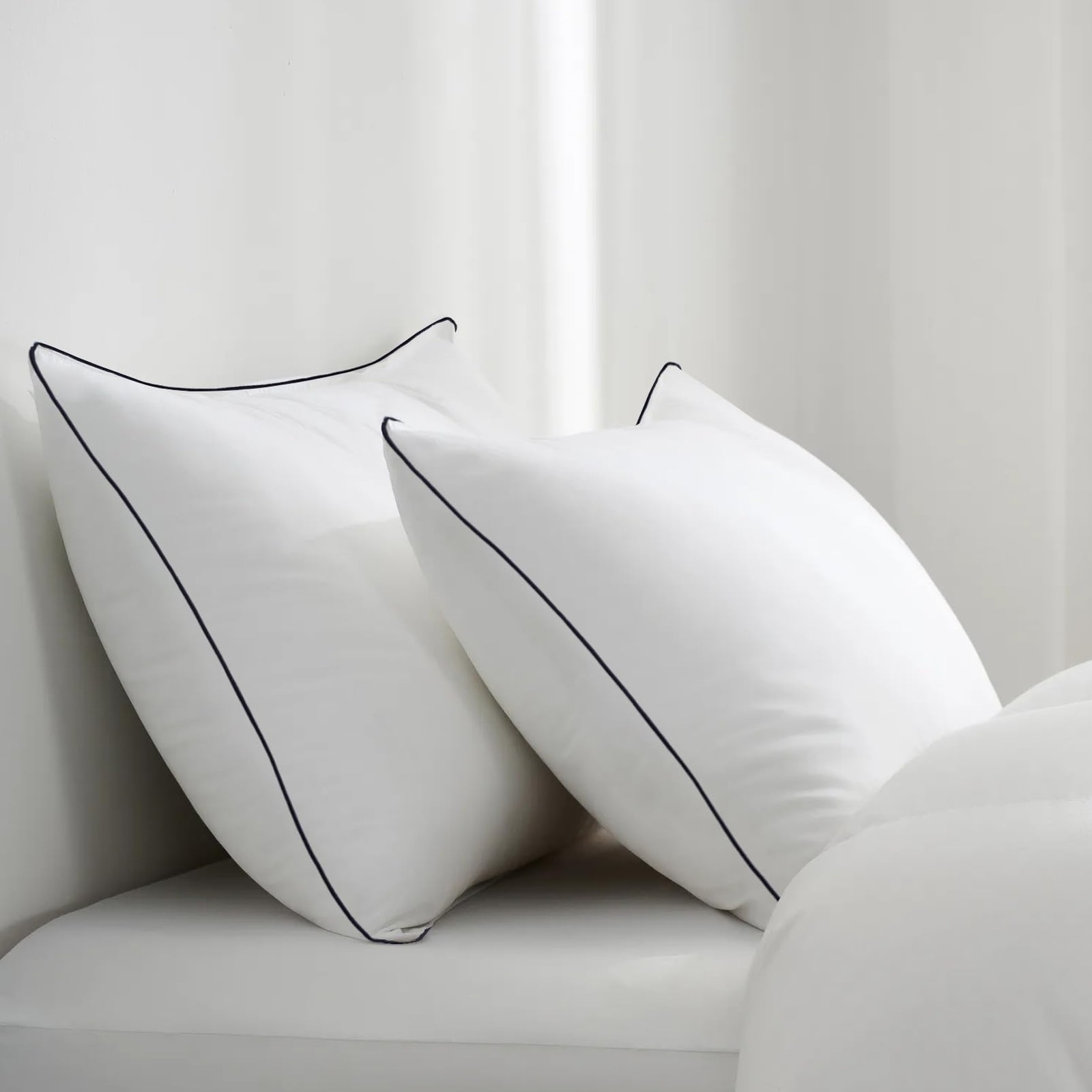 Hotel Collection Bed Pillows for Sleeping 2 Pack Standard Size Cooling Pillow...