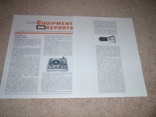 Dual 1019 Turntable Review, 2 pgs, 1966, Full Test