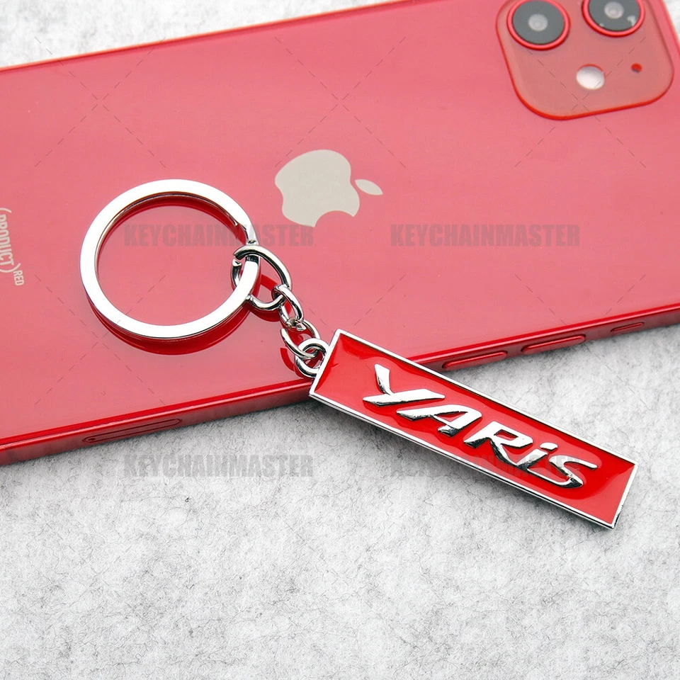 Yaris Letra 3D Logo Aleación Coche Hogar Llave Placa de Identificación Llavero Anillo Decoración Regalo Foto 4 de 4