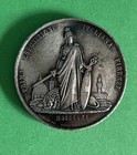 1861 1ST International Exposition In Florence Italy White Metal Commemorative — photo 1