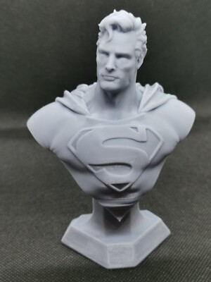 Superman Büste (Fan Art) Figur 3D Resin gedruckt - hochwertig - 5'' (125mm)