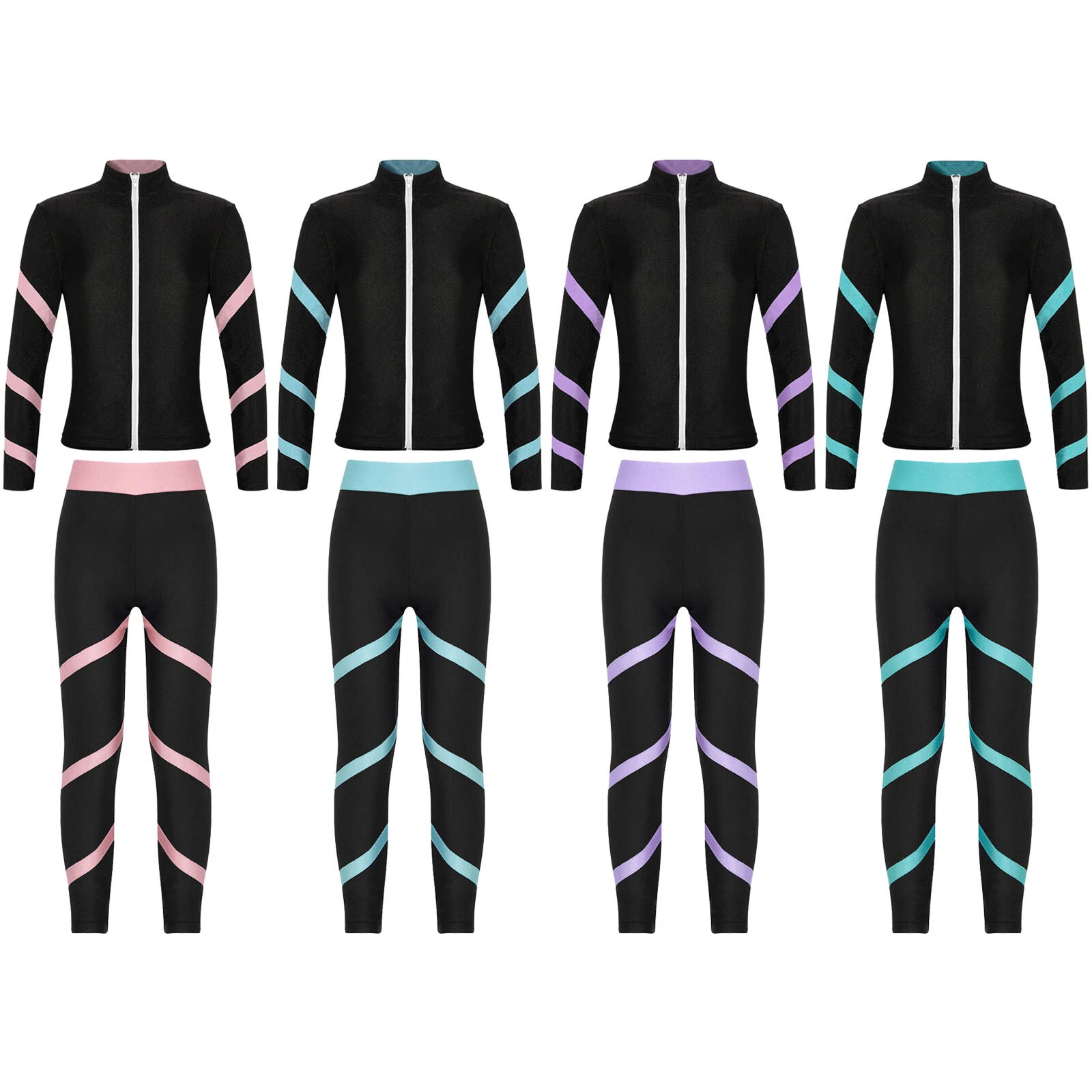 Kids Girls Tracksuits Yoga Workout Top and Pants 2Pcs Outfits Running Sportwear
Opens in a new windo