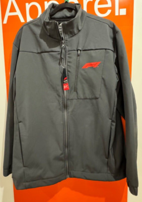  Formula 1 Softshell Jacket, F1, Black, NEW, Size Large, RRP £100, b113