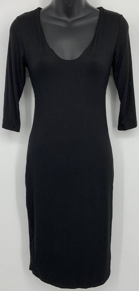 see you monday bodycon dress Black Women Size Medium M Midi Stretch Scoop New New to Outlet A-line Scoop Neck Sleeveless Size:4yr