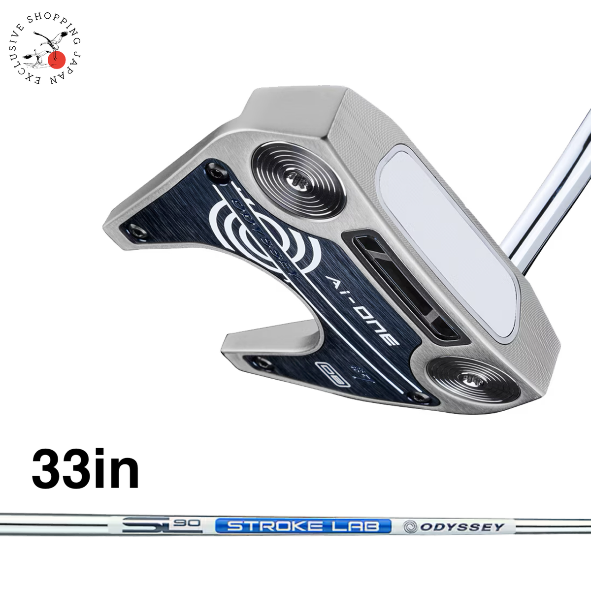Odyssey Ai-ONE Silver #7 DB Putter 33in STROKE LAB 90 Steel Double