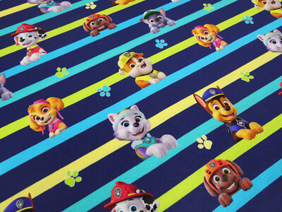 Baumwollstoff Meterware Paw Patrol Stoff Baumwolle Jersey Paw