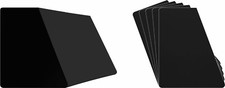 400 7" Record Bin Divider Cards - Sloped 7" x 8-1/2" - Black HEAVY DUTY 30mil