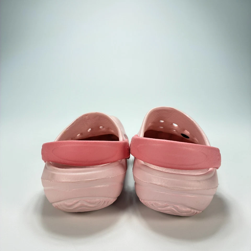 Lindos zuecos transpirables sin cordones rosa para niños sandalias dijes niña talla 29 11,5 Foto 4 de 4