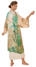 Powder Womens Oasis Kimono Gown - Coconut Cream