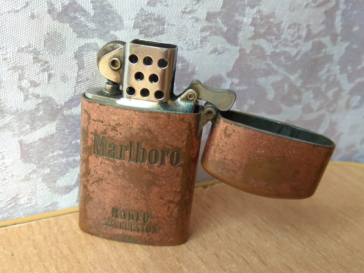 Vintage cigarette Lighter Military Art Original Marlboro rodeo