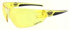 NEW Black Flys Sunglasses SPARXX FLY TOO YELLOW W/ YELLOW LENS SAFETY LIMITED