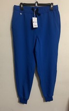 NWT Figs Blue Tansen Jogger Scrub Pants Size Medium Drawstring