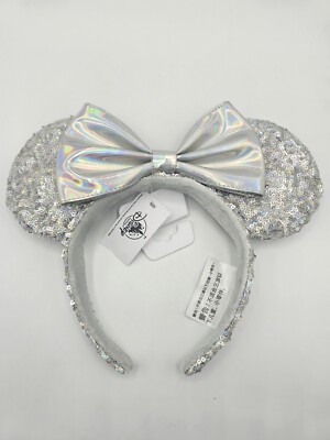 Disney Silver Sequin Cinderella Minnie Ear Headband Disney main image 2