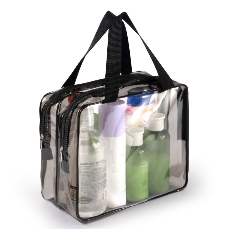 Multifunctional Large Capacity Clear Makeup Bag PVC Travel Toiletry