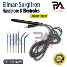 Ellman Surgitron Handpiece With Electrodes CE Certified Reusable-Tungsten Tips.