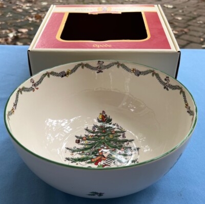 Spode Disney Christmas Tree Celebration Mickey Mouse Co Salad Serving  Bowl New