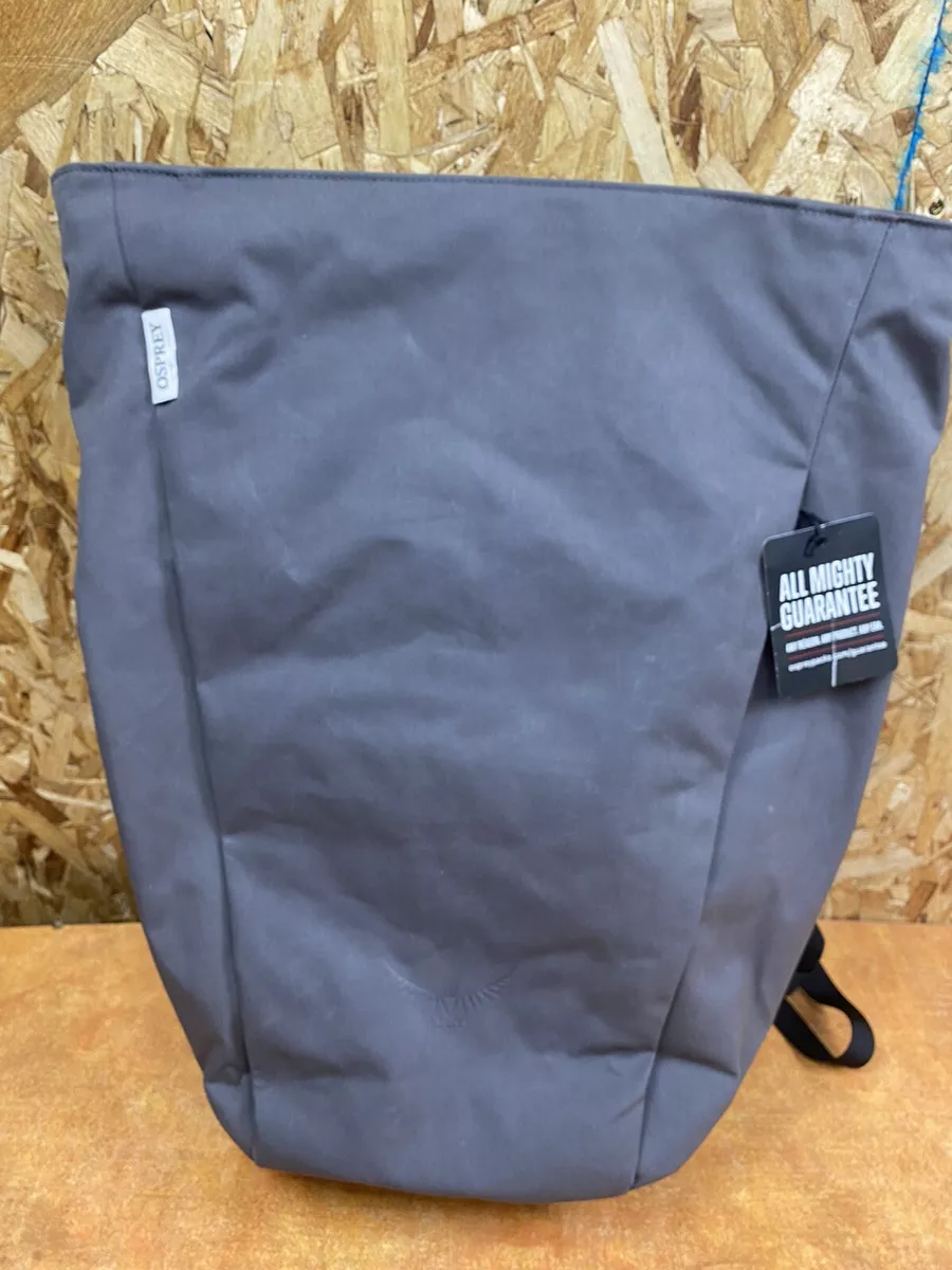 Osprey NWT Unisex Black Arcane Large Top Zip Day Backpack, dark grey 18L