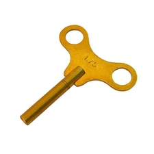 Brass Replacement Clock Key For Key Wind Clocks Size 000 / 1.75 mm  - Clock Tool