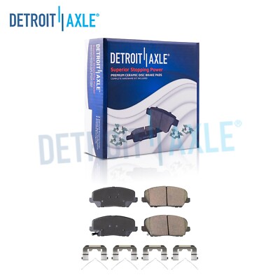 Pair Front Ceramic Brake Pads w/ Hardware for 2017 2018 2019 2020 Kia Cadenza