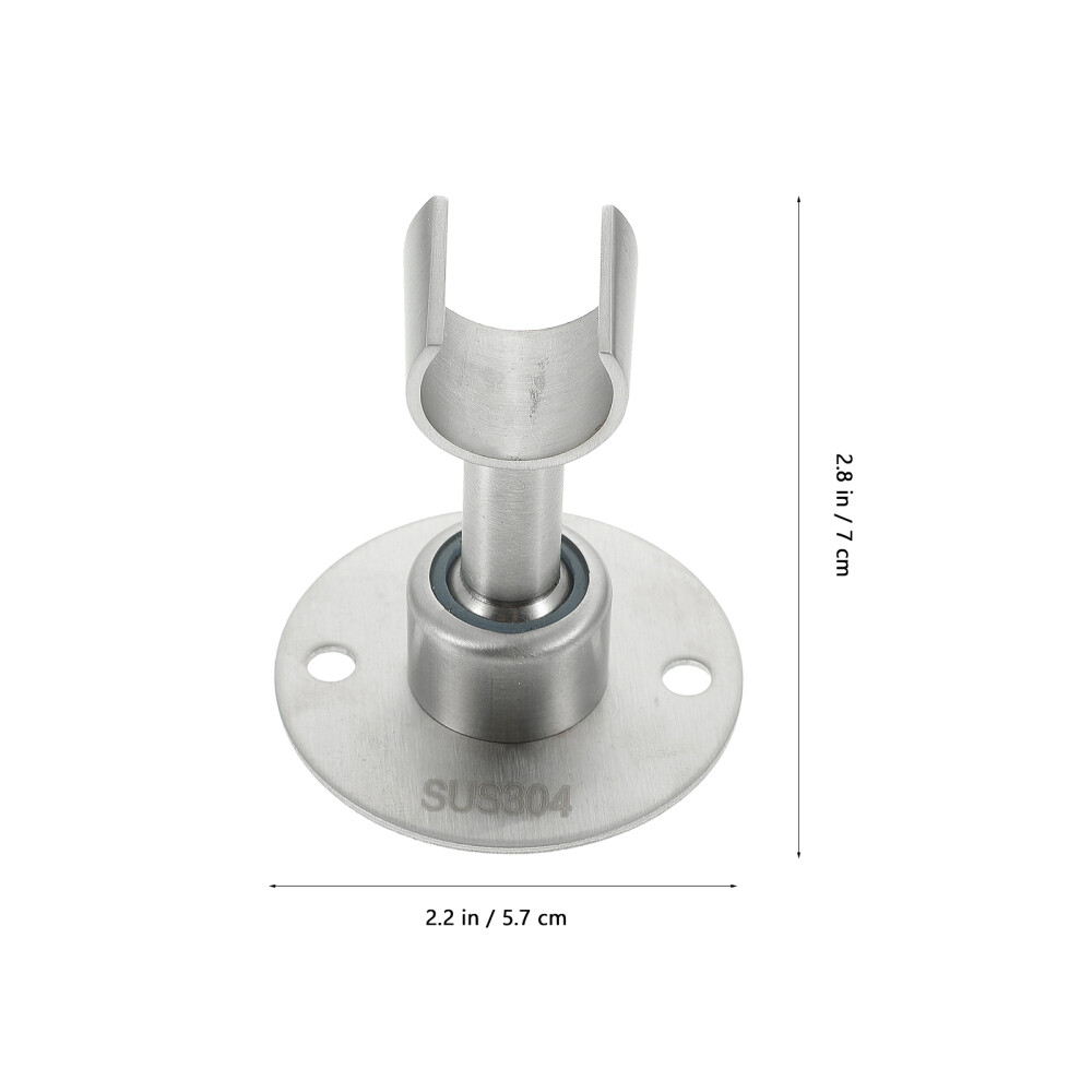 Stainless Steel Shower Head Bracket Adjustable Wallmount Shower Head