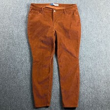 Old Navy Pants Women's 18 Brown Corduroy Rockstar Super Skinny High Rise