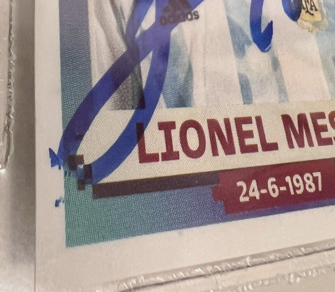 2022 Panini World Cup Sticker Signed Lionel Messi Argentina #ARG20