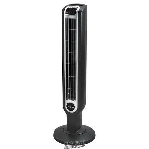 Ventilador Torre Lasko-36" - GRIS 12" Diámetro Con Control Remoto Temporizador Programable Foto 2 de 2