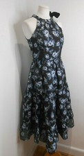 BNWT Kate Spade dress US0 UK 6 Prairie Rose velvet tie tiered midi floral blue