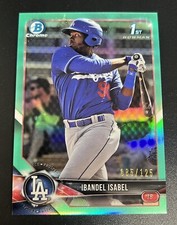 2018 Bowman - Chrome 1st Prospects Aqua Refractor #BCP47 Ibandel Isabel /125