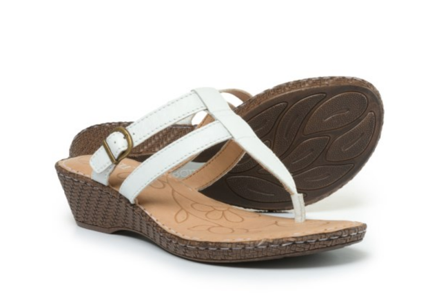 born white wedge sandals