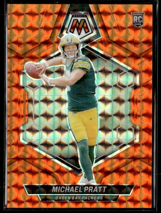 L90,956 - 2024 Panini Mosaic Mosaic Orange #400 Michael Pratt /199