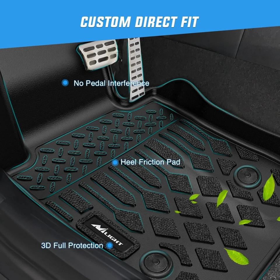 Nilight TPE Floor Mats for Volvo XC90 2016-2024 Only for Plug-in Hybrid Models - Image 2 of 4