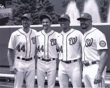 juan soto,kyle schwarber,trea turner,max scherzer 8x10 photo nationals