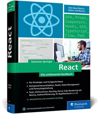 React | Das umfassende Handbuch | Sebastian Springer | Deutsch | Buch | 788 S.