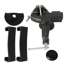 360° Swivel Base Bench Clamp Home Universal Table Vise 80mm Black