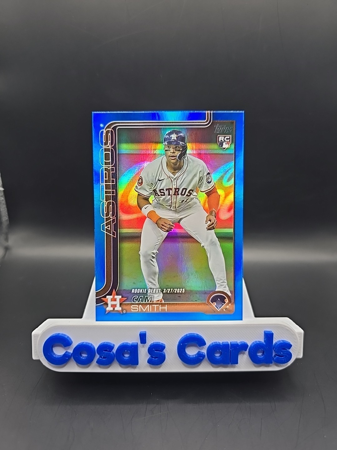 CAM SMITH 2025 TOPPS UPDATE SERIES DEBUT RC #US45 BLUE RAINBOW FOIL  49/150