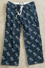VTG Abercrombie Fitch Pants Muscle Moose Drawstring Y2K Sleepwear Lounge XL
